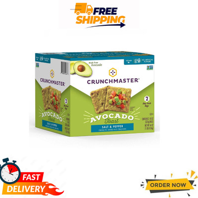 Crunchmaster Avocado Toast Crackers with Salt and Pepper (16 Ounce)