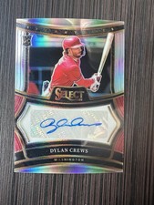 DYLAN CREWS 2025 SELECT SIGNATURES SILVER PRIZM AUTO RC #SIG-DC NATIONALS PANINI