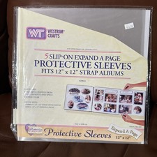 Westrim Crafts Memories Forever 12x12 - 5 Expand A Page Protective Sleeves