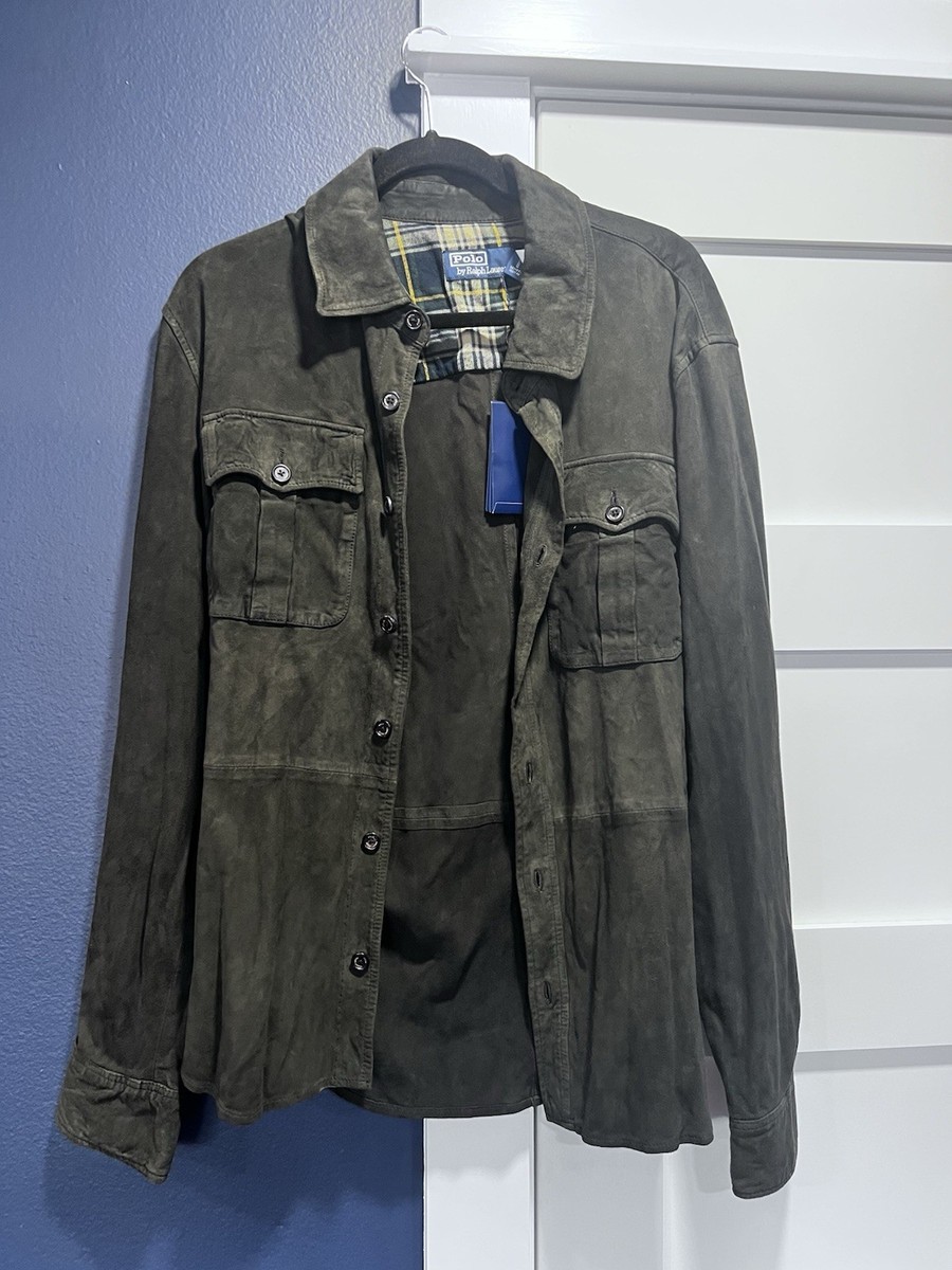 Safari Jkt-insulated-field Jacket Goat Suede Polo Ralph Lauren