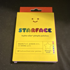Starface Hydro-Star Hydrocolloid Pimple Patches 32 Count Acne Blemish Star Shape