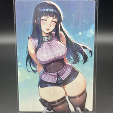 Hinata Hyuga Anime Waifu Card Doujin ACG Goddess Holo