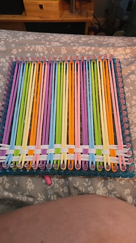 Lot of 9 Handmade Loom Pot Holders Multicolored
