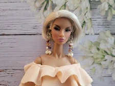 Fashion Royalty Nuface Poppy Parker Handmade Gemstone earrings