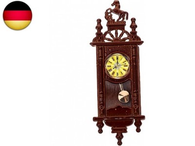 Mini Wall Clock Dollhouse Accessories Vintage Style Miniature Clock Decoration