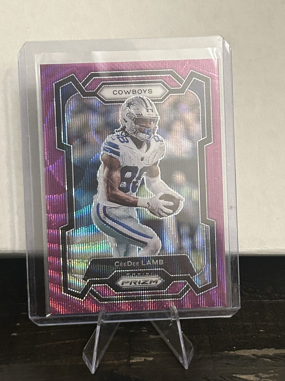 2023 Panini Prizm #72 CeeDee Lamb Purple Wave #/99