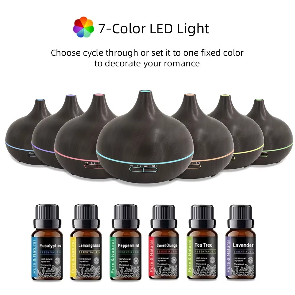 Diffuser More Runtime, More Benefits! Wood Grain