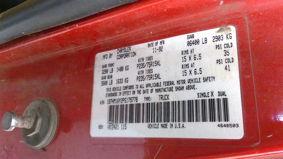 Used Front Axle Assembly Front 4WD fits: 1993 Dodge 150 PICKUP 3.54 ratio Front Foto 4 de 4