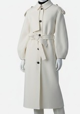 Mackage Womens White Ceyla Belted Handmade Do...