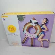 Sloth Pool Float for Kids Sun Squad 5ft Long Ages 6 NIB