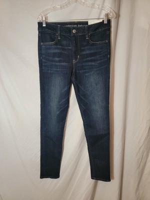NWT American Eagle Jeans Women High Rise Jegging Size 10 Dark Blue