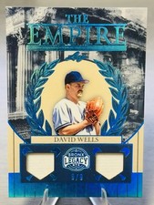 🏆DAVID WELLS 2025 Leaf A Bronx Legacy The Empire Dual Relics SSP /9 #BOOKEND!🏆