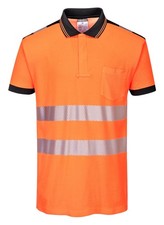 Image of Portwest PW3 Hi-vis polo shirt (T180) - EN ISO 20471 Class 2. RIS-3279