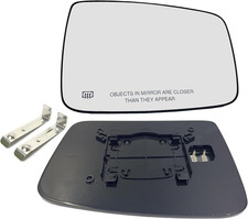 Ram Passenger Right Side Heated Mirror Glass Compatible with 2009-2018 Dodge Ram