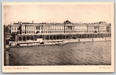 Vintage London Somerset House Undivided Back Postcard M. & Co. Ltd. B12