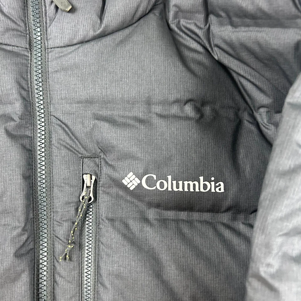 Chaqueta Columbia para mujer grande negra amarilla cremallera completa imitación piel capucha OmniHeat Foto 3 de 4