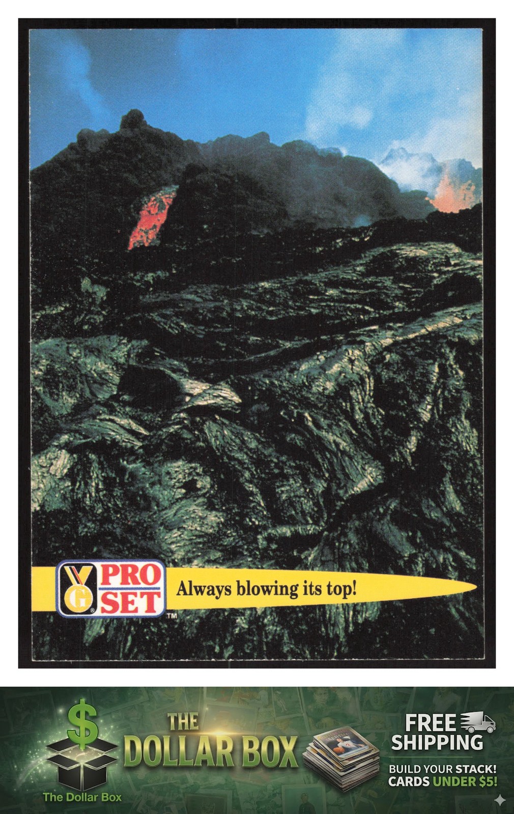 1992 Pro Set Guinness Book of Records #70 Always blowing its top!