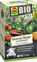 Compo Bio Universal LangzeitdüNger Schafwolle Gartenpflanzen Obst GemüSe 2 Kg