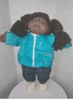 Cabbage Patch Kids African American Doll #2 Mold 1985 with jacket and shoes.