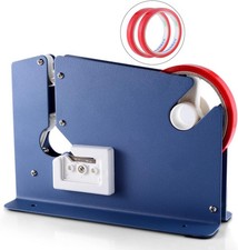 Steel Tape Bag Sealer with 2 Bag Sealing Tape, Plastic Bag Sealer Poly Bag  