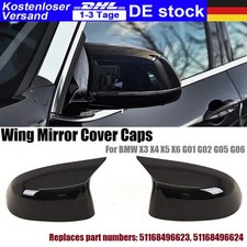 Spiegelkappen Außenspiegel  Für BMW X3 G01 X4 G02 X5 G05 X6 G06 X7 Schwarz LR