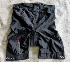 LOUIS GARNEAU LG Padded Cycling Shorts Womens Large Black Bicycle