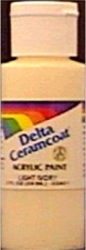 Plaid:Delta Ceramcoat Acrylic Paint 2oz-Oyster White - Opaque 6Pk 