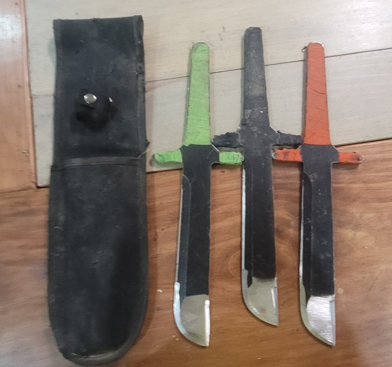WKTL Modified Harpy's Throwing Knives Set of 3, World Knife Throwing League