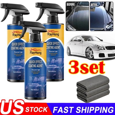 Car Coating Spray, Quick Effect Coating Agent Car Wax Polish Motorcycle