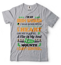 Saint Patrick's Day Irish Woman Mouth Tee shirt funny Paddy's day tee shirt