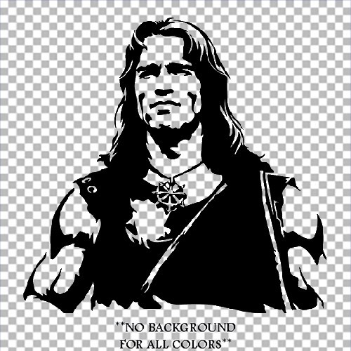 Conan #3 sticker VINYL DECAL Barbarian Schwarzenegger Fantasy Sword Sorcery thumbnail 3