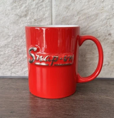 Snap On Tools *Iconic Snap-on Red* Mug with Raised Chrome Snap-On Logo NEW UK