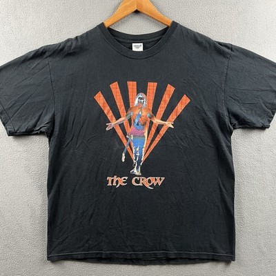 Vintage The Crow Shirt Mens XL Black Brandon Lee Guitar 90s Film Movie Promo Y2K