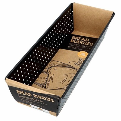 Birkmann Bread Buddies Brotbackform Backform Brotform Karbonstahl 30 x 7.5 cm