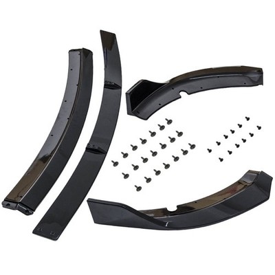 Front Bumper Lip Splitter Gloss Black Fit For Dodge Charger SRT 2015-2020 New