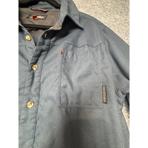 Camisa Grundens Para Hombre Abotonada Pesca Exterior Informal Azul Trabajo Grande - Imagen 8 de 9