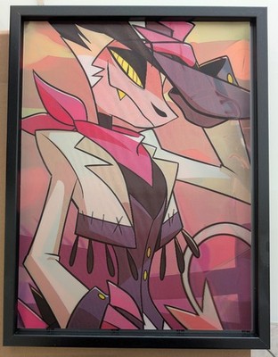 Helluva Boss - Striker - Linsenrasterbild, zwei Motive inkl. Bilderrahmen, neu