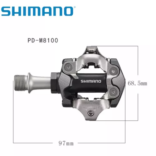 Pedali e tacchetti bici Shimano Deore XT PD-M8100 Cross Country Race SPD MTB XC - Foto 3 di 6