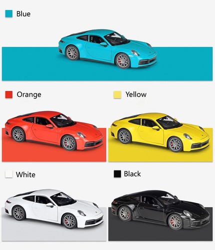 Porsche 911 Carrera 4S WELLY Diecast 1:24 Car Scale Alloy Model Car Sports Car - Picture 2 of 24