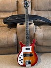 Left Handed Harley Benton Bass Guitar With Gig Bag