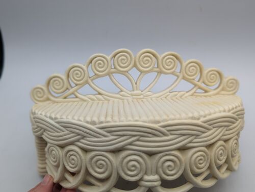 Vintage 1970s Burwood Cream Rattan Boho Wall Shelf - Imagen 3 de 13