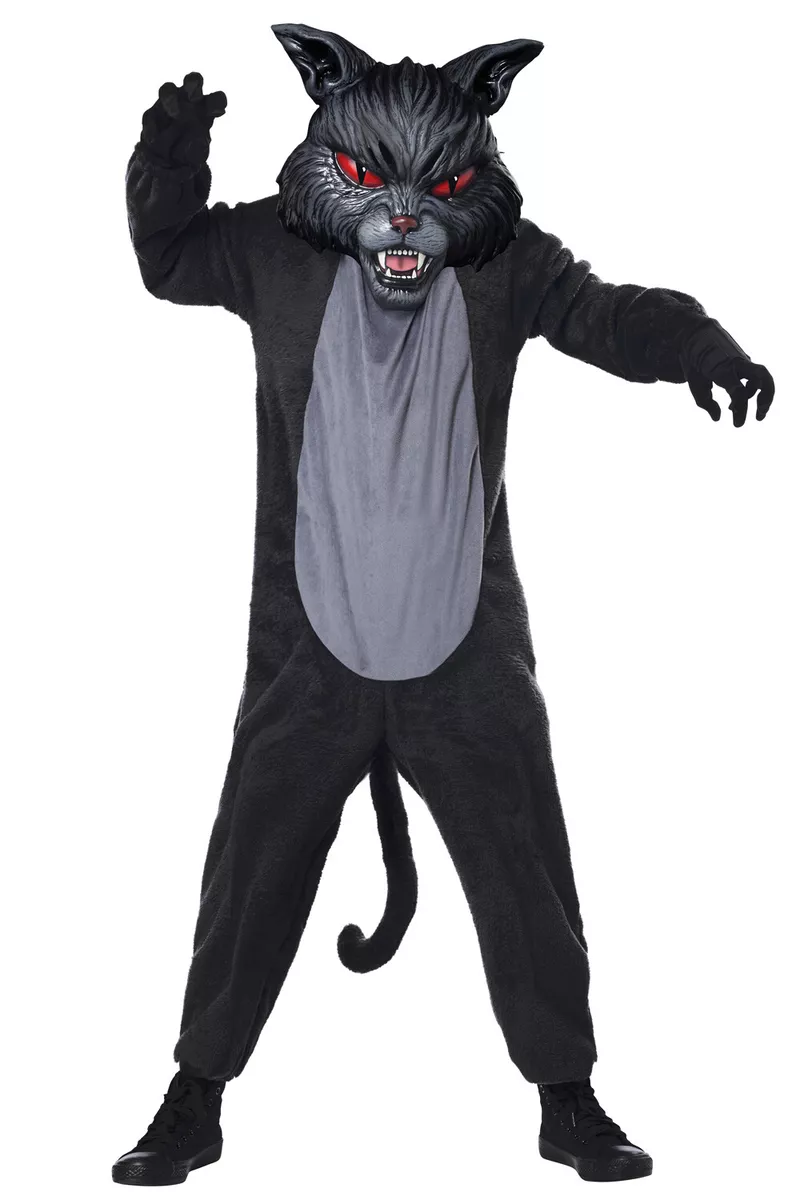 Black Cat Fight Scary Child Halloween Costume eBay