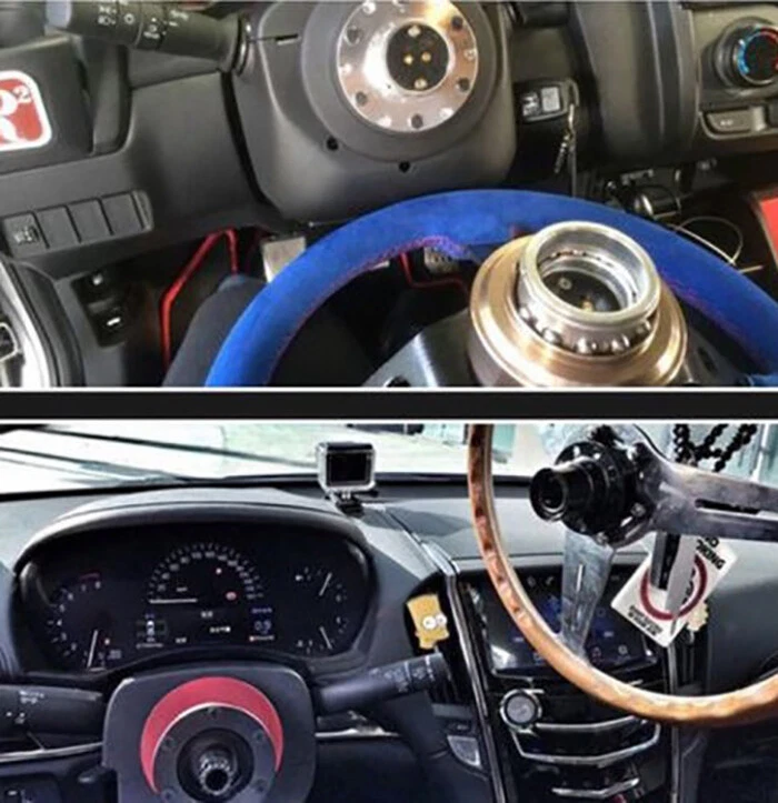 Black Quick Release Boss Kits 6 Hole Steering Wheel Hub Adapter Car Accessories - Image 3 of 4