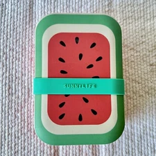 Sunnylife Watermelon  Lunch Box Snack Case Bento Box Eco Friendly Organizer