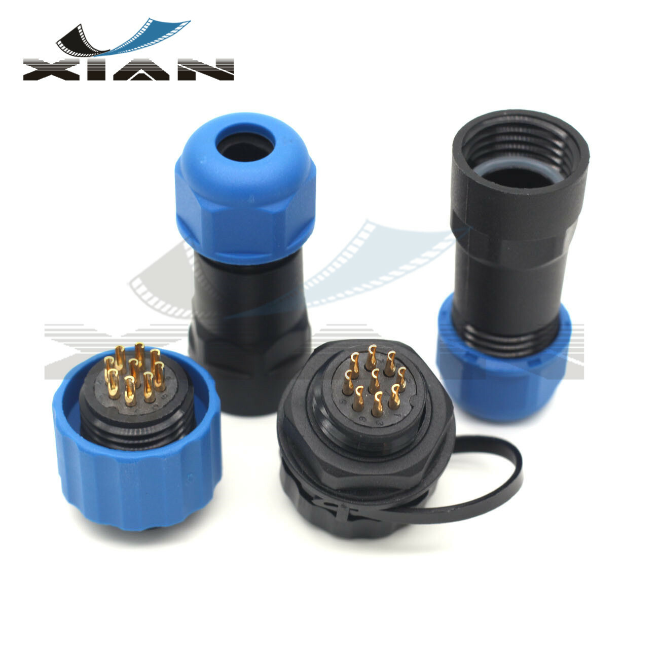 SD16 9Pin 16mm Waterproof Connector IP67,Automotive power connector