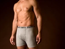 Toasty Boys Organic Boxer Briefs Gray or Natural Color Med or Lrg Lot of 6 Pairs