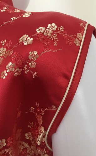 Vintage Whitby Pure Washed Silk Cheongsam Chinese Dress | M 12 | Fitted Wiggle - Picture 6 of 14