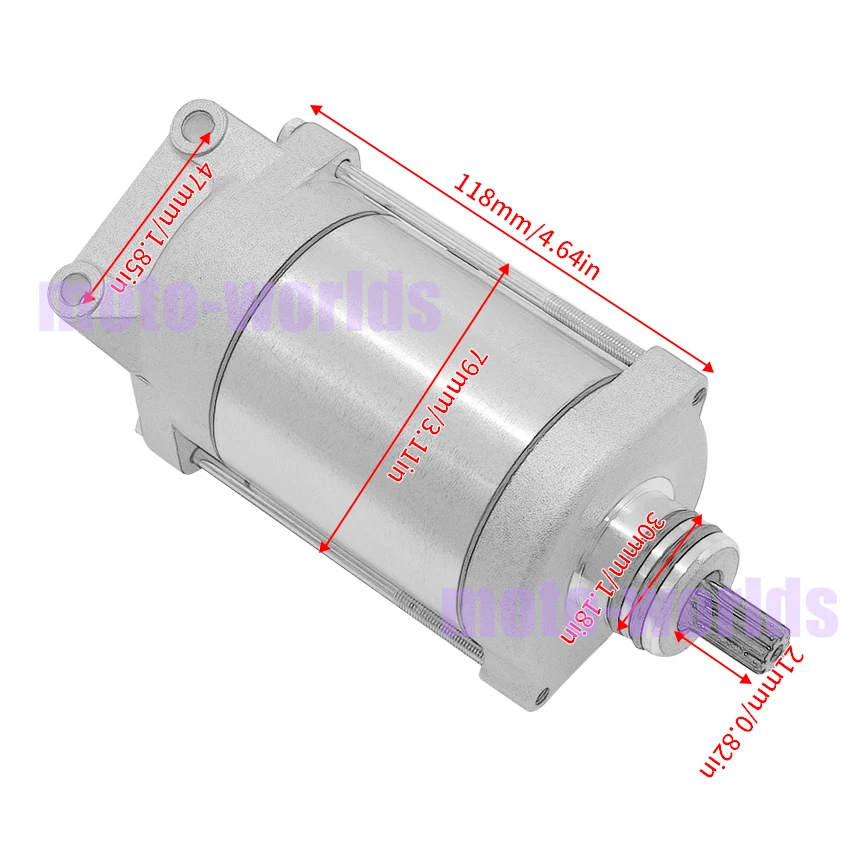 Starter Motor Assembly For Polaris Snowmobile Frontier Touring 2003-2005 4013268 - Imagem 2 de 4