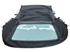 Fits: PORSCHE 911 996 99-01 Soft Top & Plastic window Haartz Black Canvas