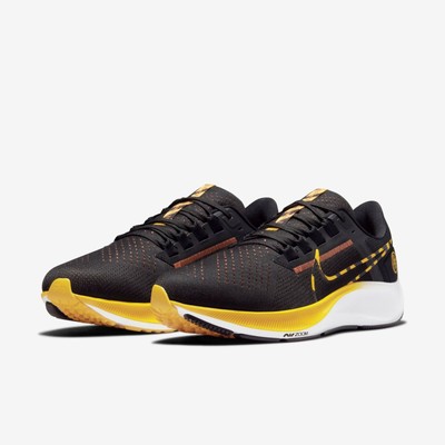 Nike Air Zoom Pegasus 38 BRS Black Yellow Running Shoes Men\'s Sz 10.5 DM7602-001 NEW MEN main image 3